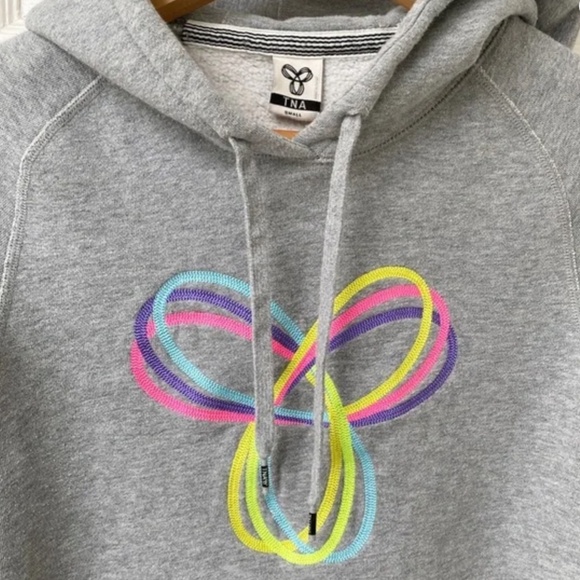 Aritzia TNA 5-Colour Neon Logo Baltic Hoodie - Picture 6 of 10